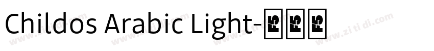 Childos Arabic Light字体转换